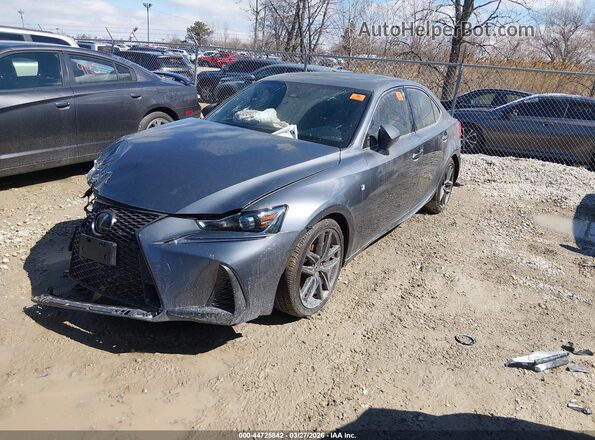 JTHBA1D25J5078641 2018 LEXUS IS 300 Gray Vista tres cuartos delantera izquierda
