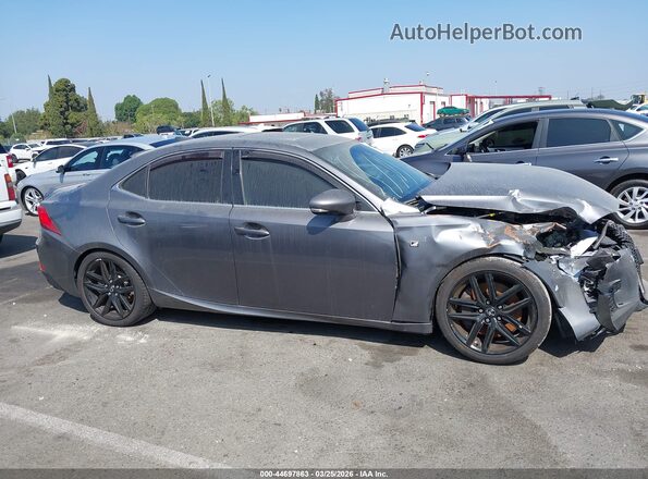 JTHBA1D28H5044106 2017 LEXUS IS 200T Gray Вид задньої частини салону
