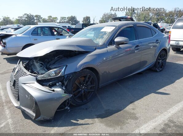 JTHBA1D28H5044106 2017 LEXUS IS 200T Gray Передня ліва чверть