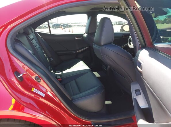 JTHBA1D29J5078142 2018 LEXUS IS 300 Red Widok naklejki z numerem VIN