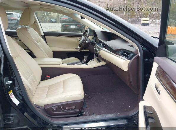 JTHBK1GG3G2230916 2016 LEXUS ES 350 Black Вид салону спереду