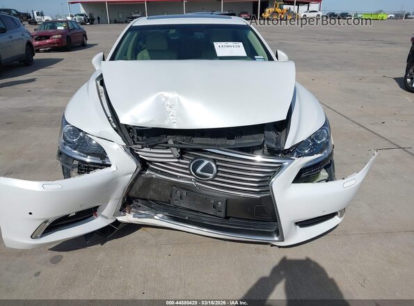 JTHBL5EF4G5139702 2016 LEXUS LS 460 White Instrument cluster view