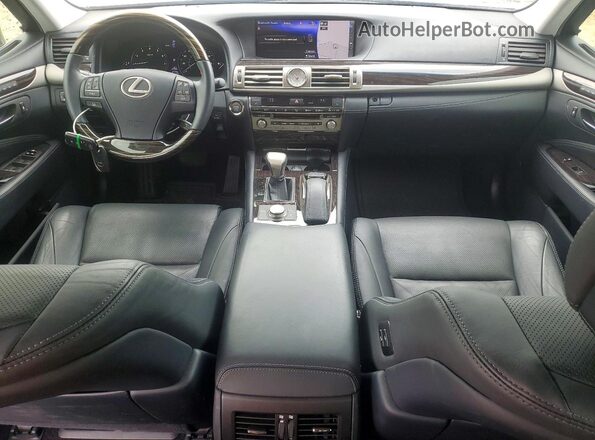 JTHBL5EFXH5146929 2017 LEXUS LS Silver Вид панелі приладів