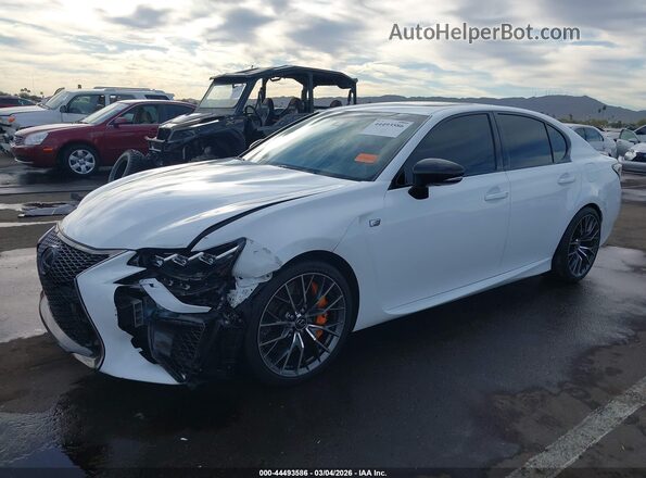 JTHBP1BL5GA000693 2016 LEXUS GS-F Белый Передняя левая четверть