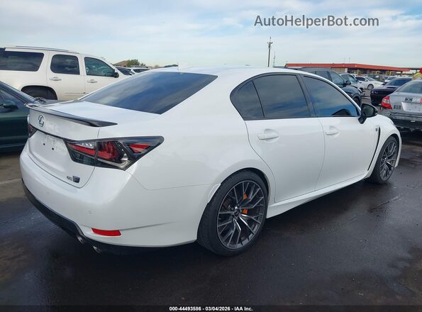 JTHBP1BL5GA000693 2016 LEXUS GS-F Белый Задняя правая четверть