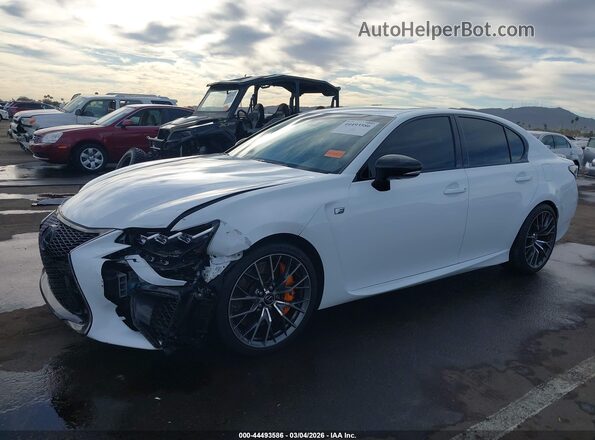 JTHBP1BL5GA000693 2016 LEXUS GS-F Белый Вид спереди