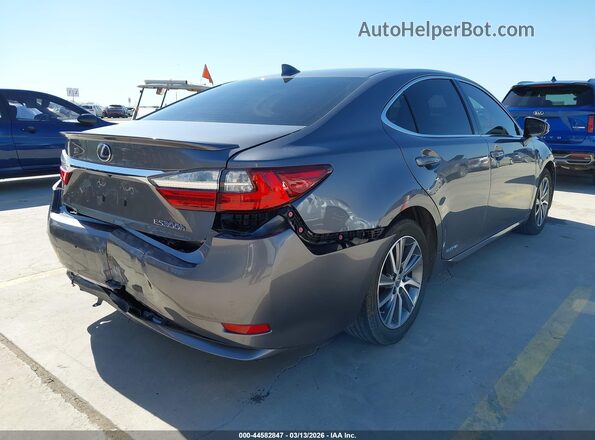 JTHBW1GG2G2115535 2016 LEXUS ES 300H Серый Задняя правая четверть