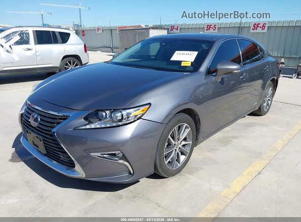 JTHBW1GG2G2115535 2016 LEXUS ES 300H Серый Передняя левая четверть