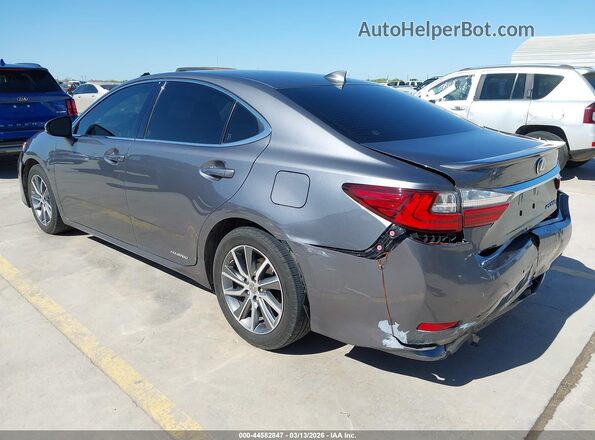 JTHBW1GG2G2115535 2016 LEXUS ES 300H Серый Задняя левая четверть