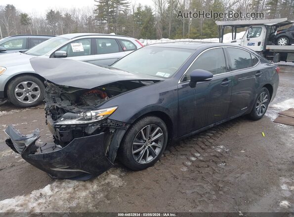 JTHBW1GG4H2152006 2017 LEXUS ES 300H Black Առջևի ձախ երեք քառորդ տեսարան