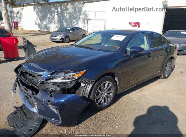 JTHBW1GG4H2163460 2017 LEXUS ES 300H Синий Передняя левая четверть