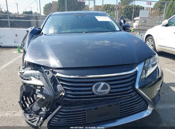 JTHBW1GG9G2104113 2016 LEXUS ES 300H Black Вид щитка приладів