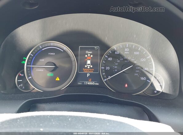 JTHBW1GG9G2131764 2016 LEXUS ES 300H Silver Widok tylnych siedzeń