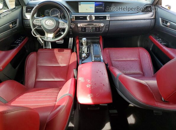 JTHBZ1BL0KA017565 2019 LEXUS GS Белый Вид панели приборов
