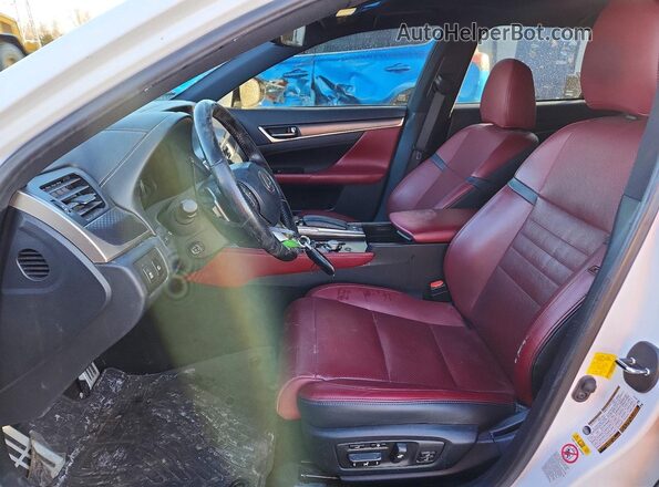 JTHBZ1BL1JA016505 2018 LEXUS GS White Vista interior delantera