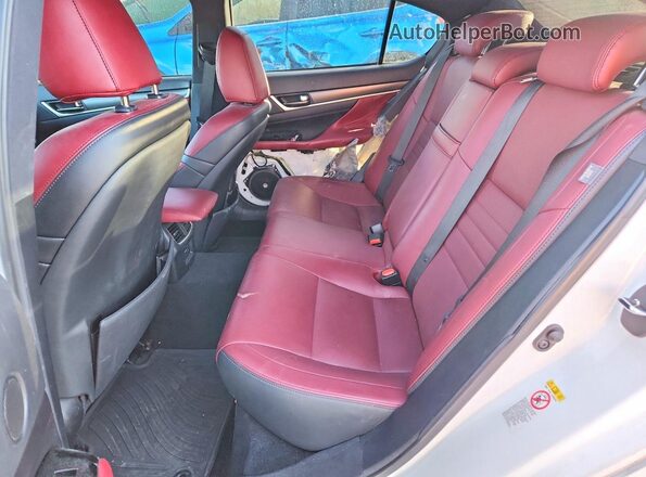 JTHBZ1BL1JA016505 2018 LEXUS GS White Vista de los asientos traseros