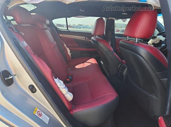 JTHBZ1BL4KA018055 2019 LEXUS GS Silver Rear seats view