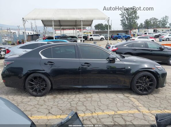 JTHBZ1BL6HA011326 2017 LEXUS GS 350 Black Rear interior view