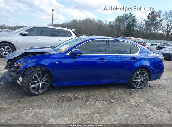 JTHBZ1BL6JA014829 2018 LEXUS GS 350 Blue Vista interior de 360 grados