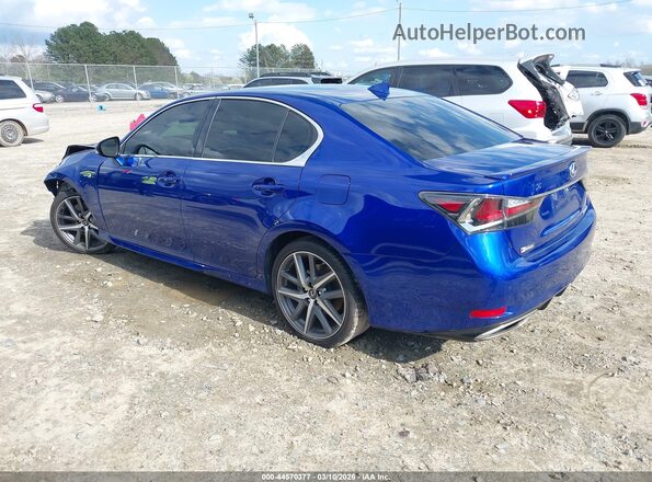 JTHBZ1BL6JA014829 2018 LEXUS GS 350 Blue Trasero izquierdo