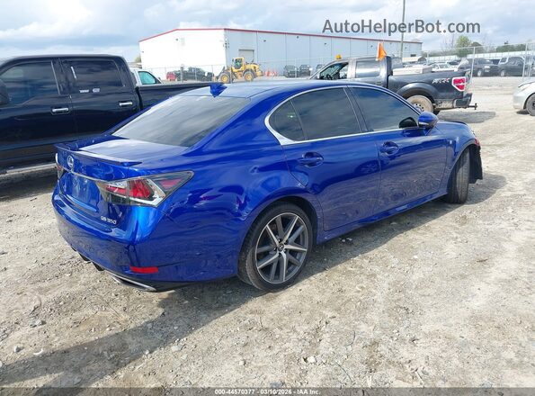 JTHBZ1BL6JA014829 2018 LEXUS GS 350 Blue Trasero derecho