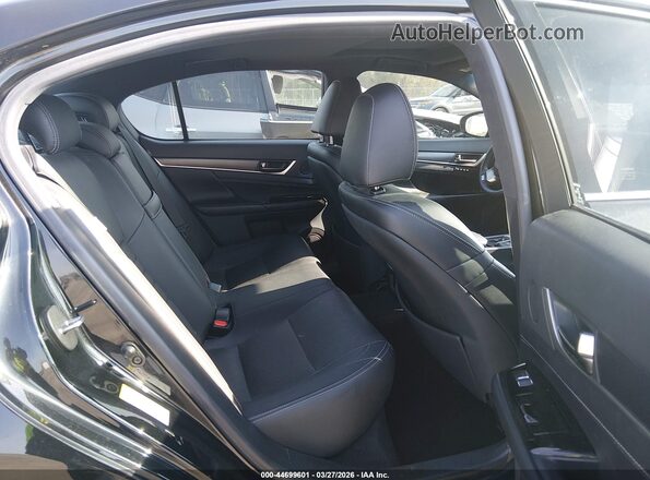 JTHBZ1BL7JA013169 2018 LEXUS GS 350 Black VIN კოდის სტიკერის ხედი