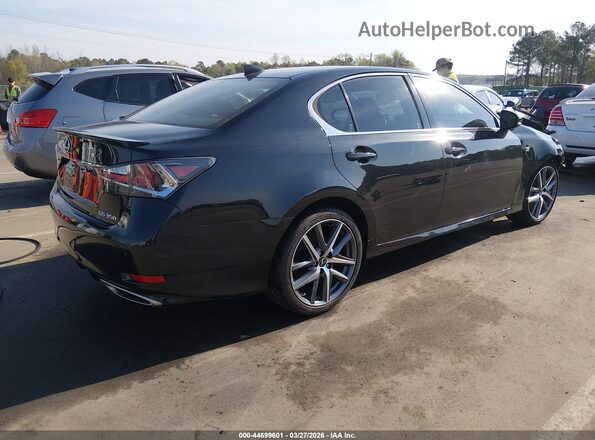 JTHBZ1BL7JA013169 2018 LEXUS GS 350 Black უკანა მარჯვენა