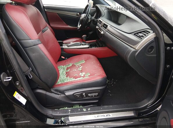 JTHBZ1BL9GA001954 2016 LEXUS GS 350 Black წინა სალონის ხედი