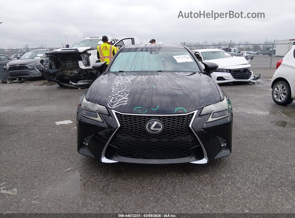 JTHBZ1BL9GA001954 2016 LEXUS GS 350 Black ხელსაწყოთა პანელის ხედი