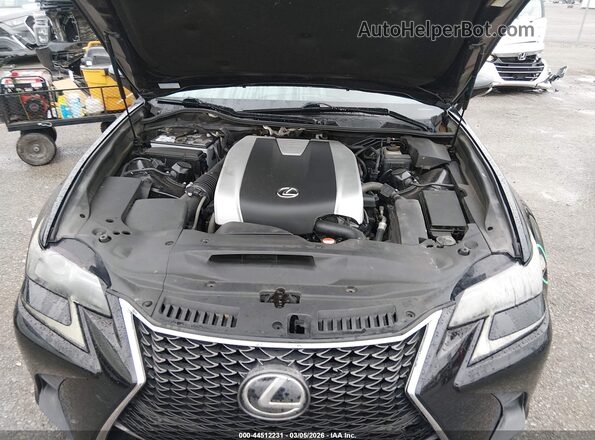 JTHBZ1BL9GA001954 2016 LEXUS GS 350 Black უკანა ხედი