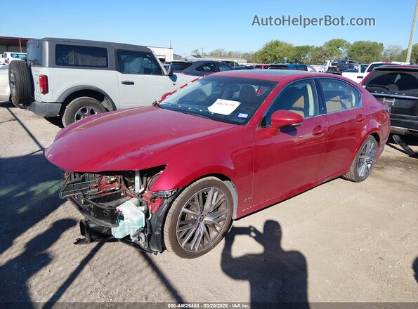 JTHBZ1BL9KA017984 2019 LEXUS GS 350 Red Przód lewy