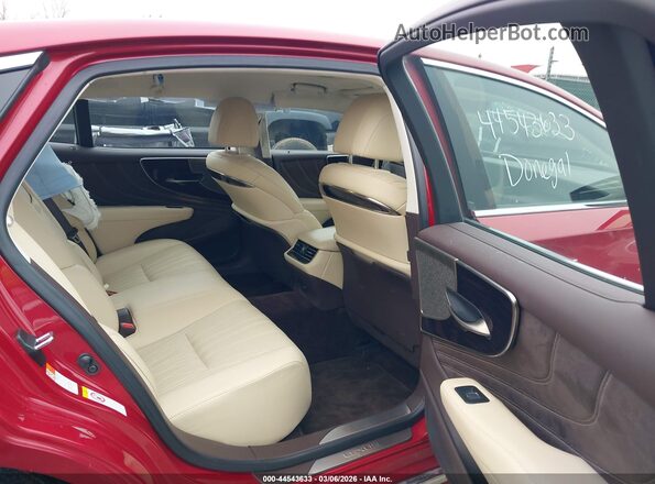 JTHC51FF9K5006092 2019 LEXUS LS 500 Red Widok naklejki z numerem VIN