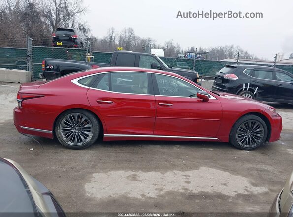 JTHC51FF9K5006092 2019 LEXUS LS 500 Red Widok wnętrza z tyłu