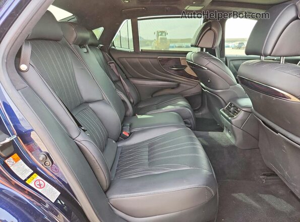 JTHC5LFF5J5002244 2018 LEXUS LS Blue Vista de los asientos traseros