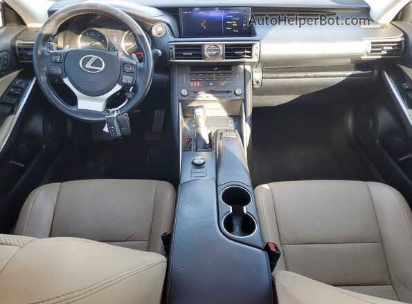 JTHC81D28K5035512 2019 LEXUS IS Silver წინა პანელის ხედი