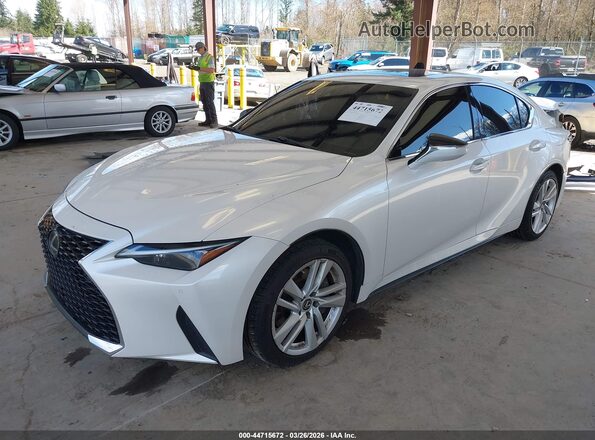 JTHC81F21M5046609 2021 LEXUS IS 300 Белый Передняя левая четверть