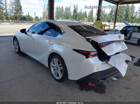 JTHC81F21M5046609 2021 LEXUS IS 300 Белый Задняя левая четверть