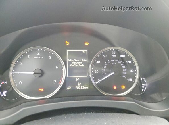 JTHC81F22M5043685 2021 LEXUS IS Gray Вид щитка приладів