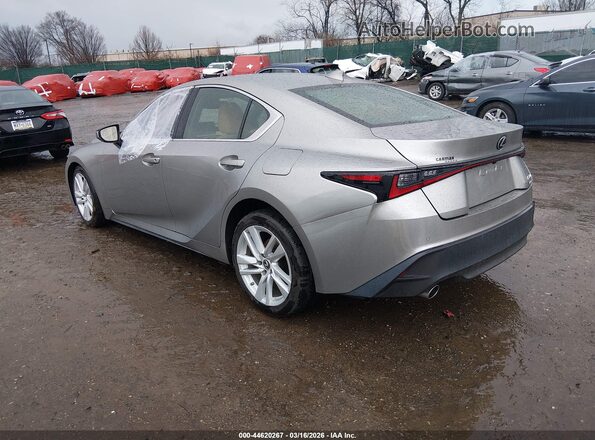 JTHC81F22M5045565 2021 LEXUS IS 300 Серебряный Задняя левая четверть