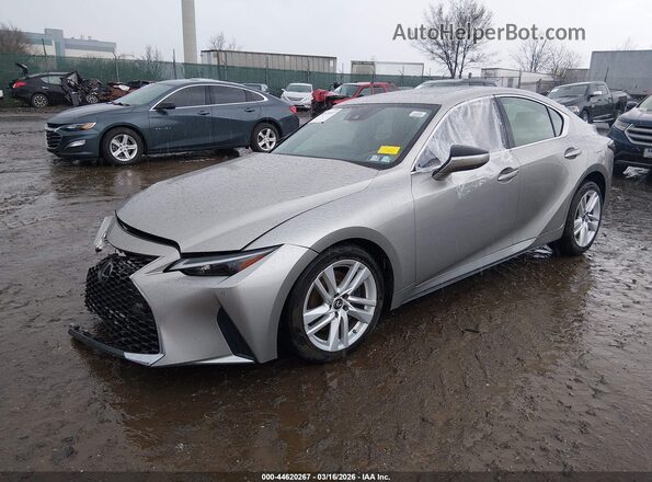 JTHC81F22M5045565 2021 LEXUS IS 300 Серебряный Передняя левая четверть