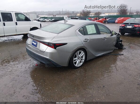 JTHC81F22M5045565 2021 LEXUS IS 300 Серебряный Задняя правая четверть