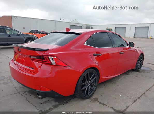 JTHCE1D29G5011042 2016 LEXUS IS 350 Red Trasero derecho