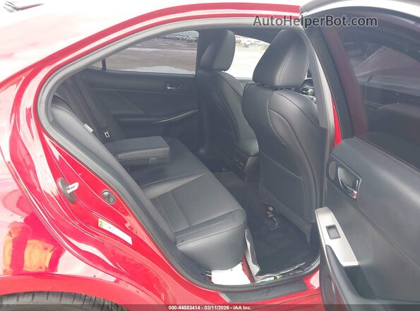 JTHCE1D29G5011042 2016 LEXUS IS 350 Red Vista de la etiqueta del VIN