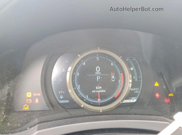 JTHCM1D28G5004134 2016 LEXUS IS Gray Вид щитка приладів