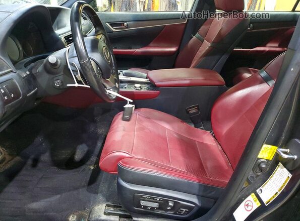 JTHCZ1BL0JA008433 2018 LEXUS GS Gray Widok wnętrza z przodu