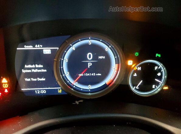 JTHCZ1BL1HA007219 2017 LEXUS GS Silver Widok zestawu wskaźników