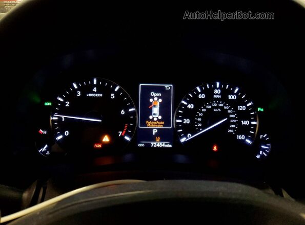 JTHCZ1BL6JA009117 2018 LEXUS GS Silver Вид щитка приладів