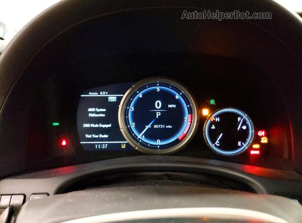 JTHCZ1BL8JA008129 2018 LEXUS GS Silver Widok zestawu wskaźników