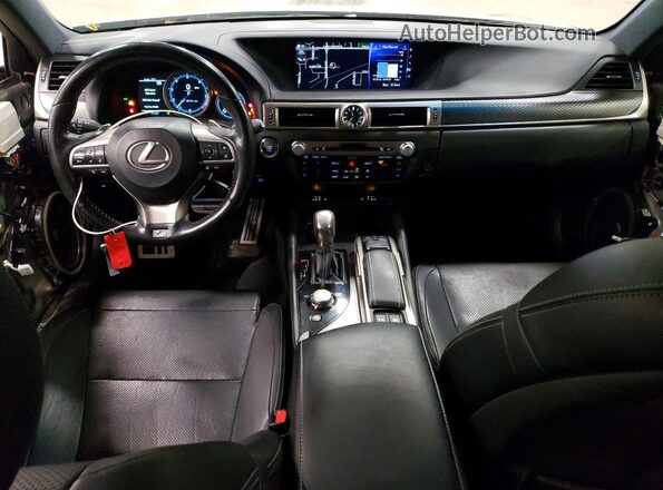 JTHCZ1BL8JA008129 2018 LEXUS GS Silver Widok deski rozdzielczej