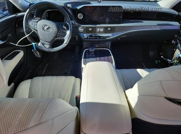 JTHD51GF1M5008943 2021 LEXUS LS Black წინა პანელის ხედი